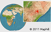 Satellite Location Map of Luuk