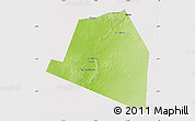 Physical Map of Luuk, cropped outside