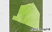 Physical Map of Luuk, darken