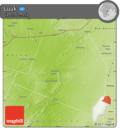 Physical Map of Luuk