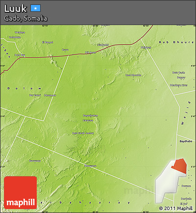 Physical Map of Luuk