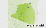Physical Map of Luuk, lighten