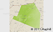 Physical Map of Luuk, shaded relief outside