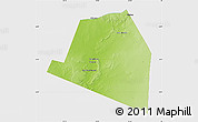 Physical Map of Luuk, single color outside