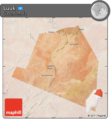 Satellite Map of Luuk, lighten