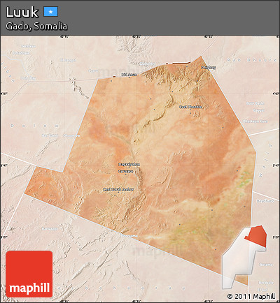Satellite Map of Luuk, lighten