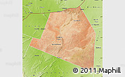 Satellite Map of Luuk, physical outside
