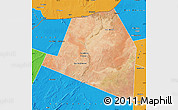 Satellite Map of Luuk, political outside
