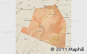 Satellite Map of Luuk, shaded relief outside
