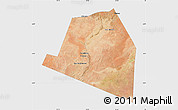 Satellite Map of Luuk, single color outside
