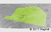 Physical Panoramic Map of Luuk, desaturated