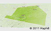 Physical Panoramic Map of Luuk, lighten
