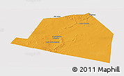 Political Panoramic Map of Luuk, cropped outside