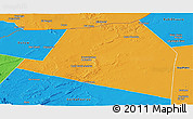 Political Panoramic Map of Luuk