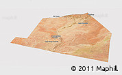 Satellite Panoramic Map of Luuk, cropped outside