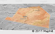 Satellite Panoramic Map of Luuk, desaturated