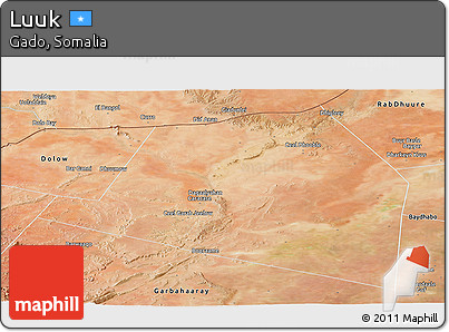 Satellite Panoramic Map of Luuk