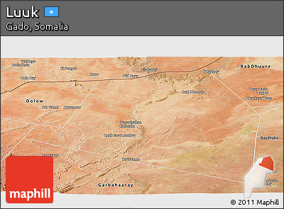 Satellite Panoramic Map of Luuk