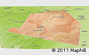 Satellite Panoramic Map of Luuk, physical outside