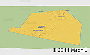 Savanna Style Panoramic Map of Luuk, single color outside