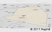 Shaded Relief Panoramic Map of Luuk, desaturated