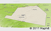 Shaded Relief Panoramic Map of Luuk, physical outside