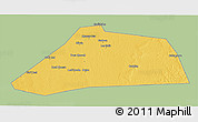 Savanna Style 3D Map of Dhuusamareeb, single color outside