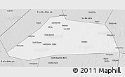 Silver Style 3D Map of Dhuusamareeb