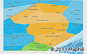 Political Shades Panoramic Map of Galguduud