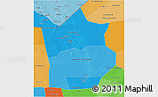 Political Shades 3D Map of Hiiran