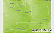 Physical 3D Map of Buulo Burdo (Bula-Brif)