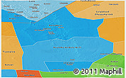 Political Shades Panoramic Map of Hiiran