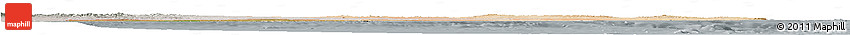 Satellite Horizon Map of Somalia, lighten, semi-desaturated