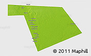 Physical 3D Map of Bu'aale, single color outside