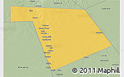 Savanna Style 3D Map of Bu'aale