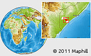 Physical Location Map of Bu'aale, highlighted parent region