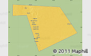Savanna Style Map of Bu'aale, single color outside