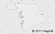 Silver Style Map of Bu'aale, single color outside