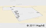 Classic Style Panoramic Map of Bu'aale, single color outside