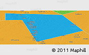 Political Panoramic Map of Bu'aale