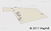 Shaded Relief Panoramic Map of Bu'aale, cropped outside