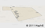 Shaded Relief Panoramic Map of Bu'aale, lighten