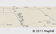 Shaded Relief Panoramic Map of Bu'aale