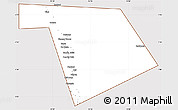 Classic Style Simple Map of Bu'aale, cropped outside