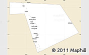 Classic Style Simple Map of Bu'aale, single color outside