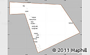 Gray Simple Map of Bu'aale, cropped outside