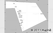 Gray Simple Map of Bu'aale, single color outside