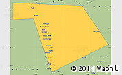 Savanna Style Simple Map of Bu'aale