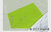 Physical 3D Map of Jilib, lighten, semi-desaturated