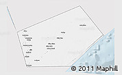 Silver Style 3D Map of Jilib, single color outside